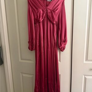 Pink Long Sleeve Dress